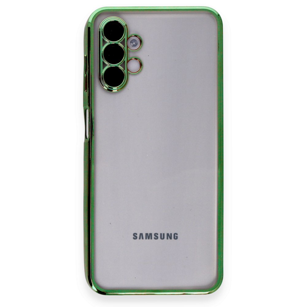  Samsung Galaxy A04S Kılıf Razer Lensli Silikon - Yeşil
