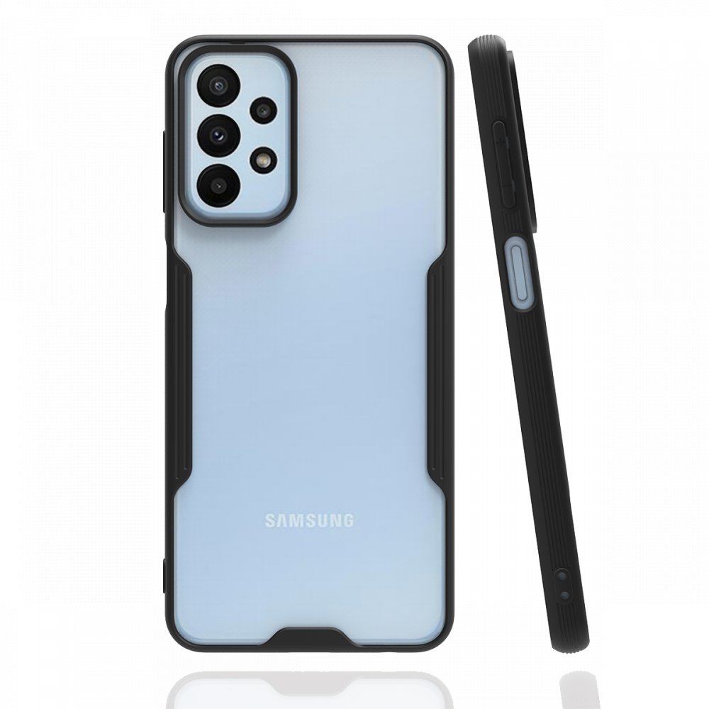  Samsung Galaxy A23 4G Kılıf Platin Silikon - Siyah