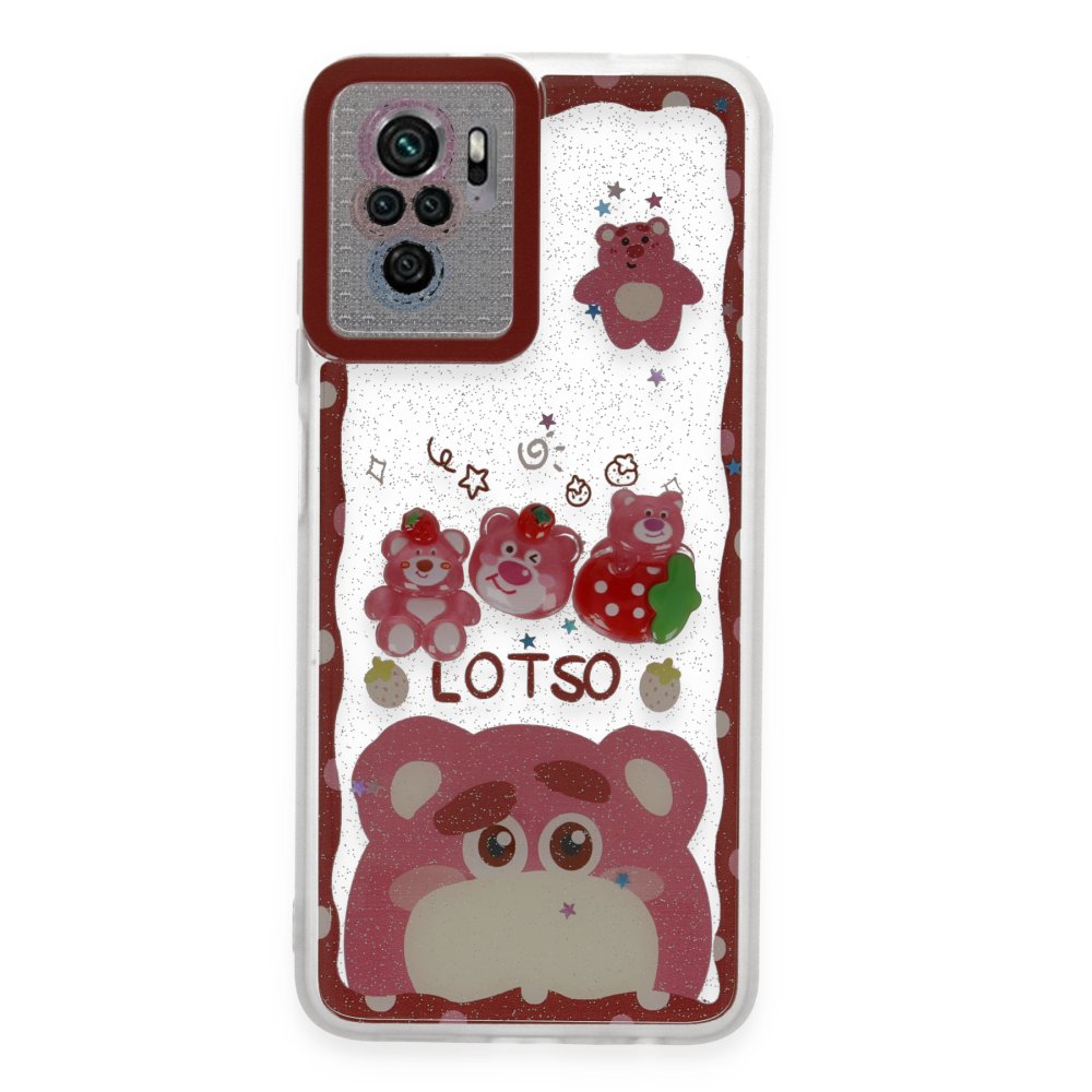 Redmi Note 10S Kılıf Sweet Desenli Silikon Kapak - Pembe
