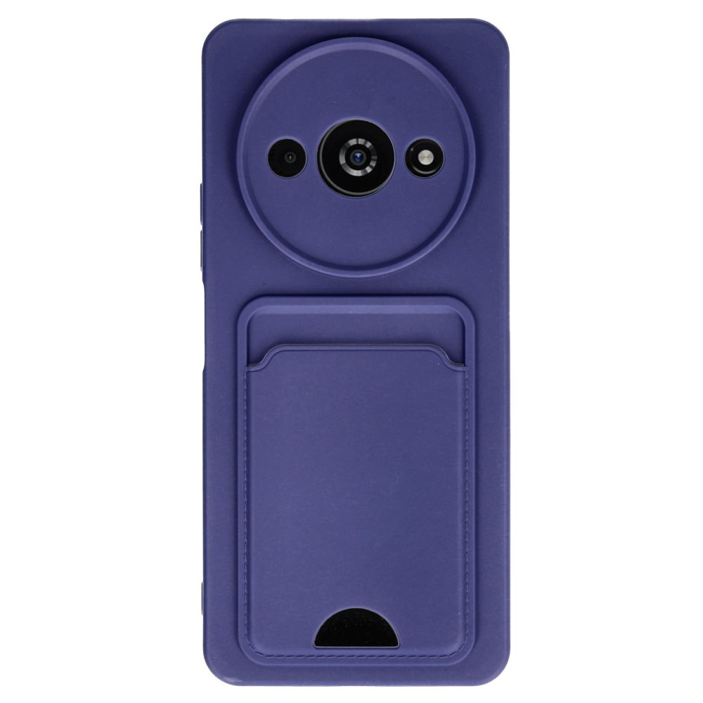  Xiaomi Poco C61 Kılıf Kelvin Kartvizitli Silikon - Lacivert