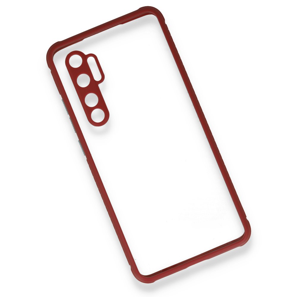 Xiaomi Mi Note 10 Lite Kılıf Miami Şeffaf Silikon - Fuşya  Xiaomi Mi Note 10 Lite Kılıf Miami Şeffaf Silikon - Fuşya