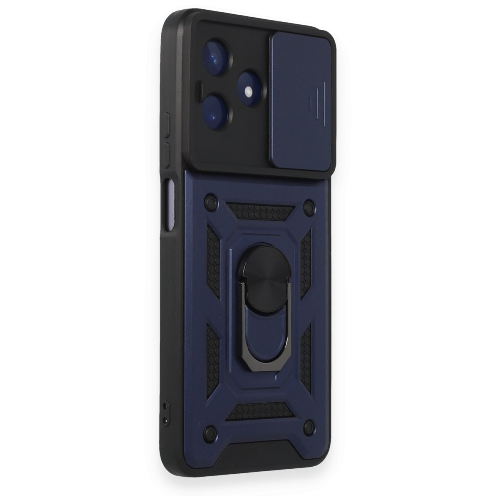 Realme C53 Kılıf Pars Lens Yüzüklü Silikon - Lacivert Realme C53 Kılıf Pars Lens Yüzüklü Silikon - Lacivert