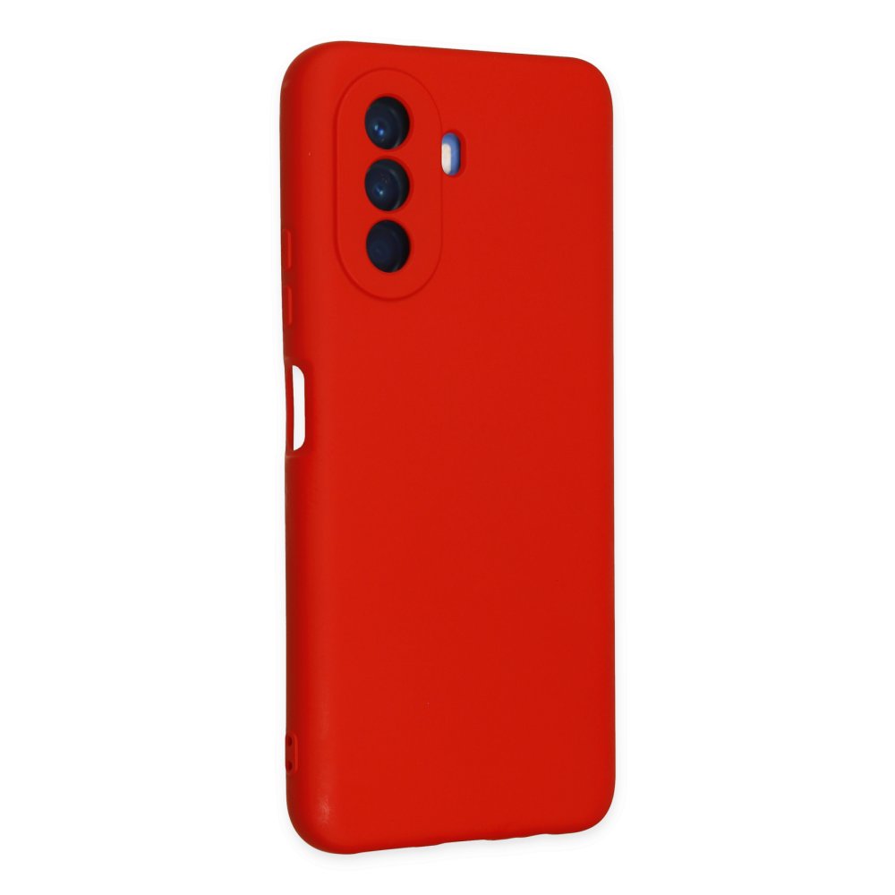 Huawei Nova Y70 Kılıf Nano içi Kadife Silikon - Kırmızı Huawei Nova Y70 Kılıf Nano içi Kadife Silikon - Kırmızı