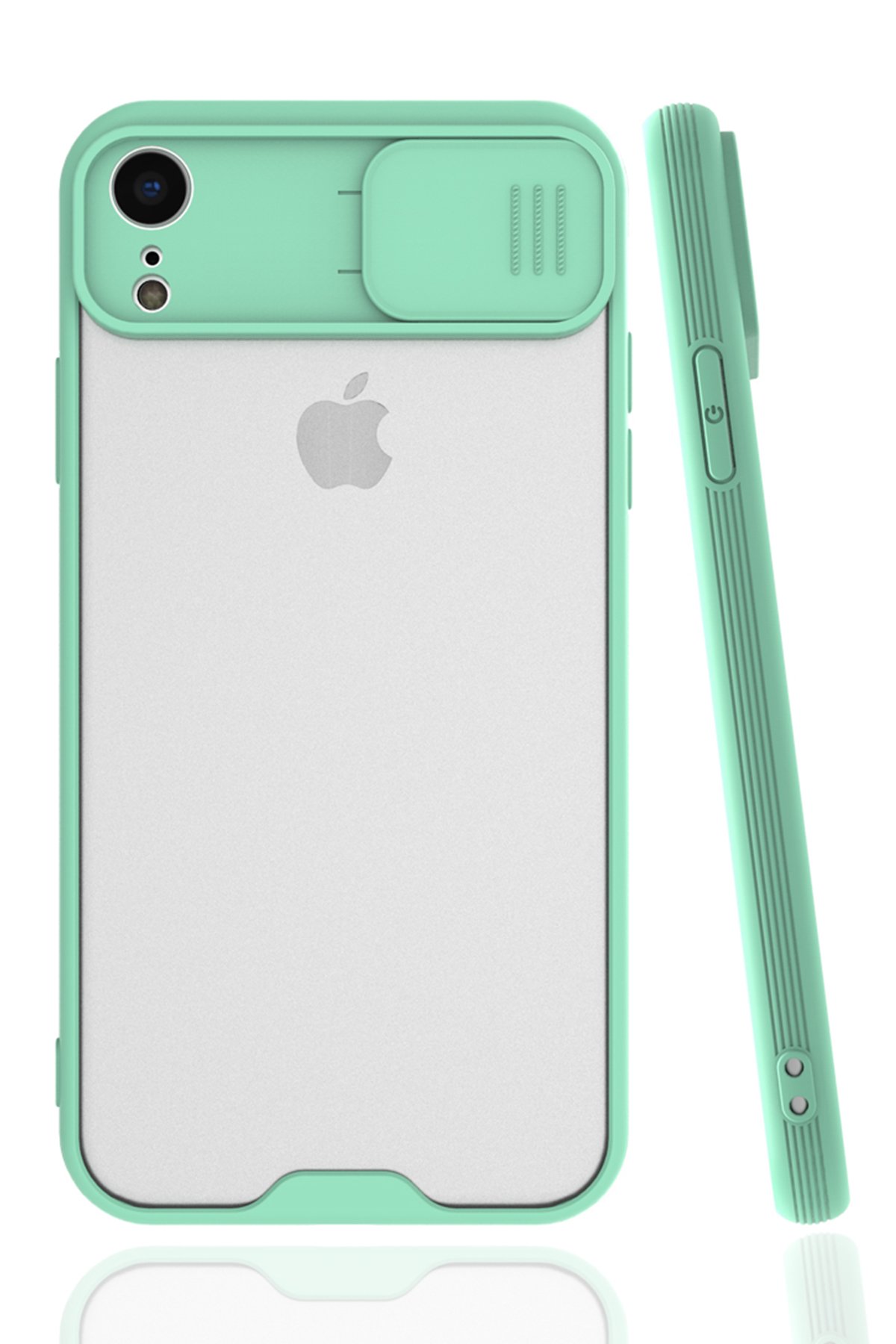 iPhone XR Kılıf Platin Kamera Koruma Silikon - Açık Yeşil iPhone XR Kılıf Platin Kamera Koruma Silikon - Açık Yeşil