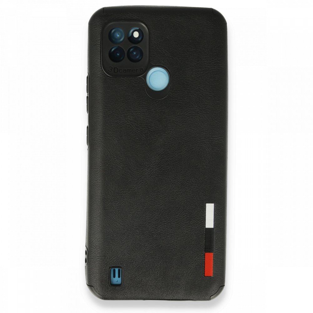  Realme C21Y Kılıf Loop Deri Silikon - Siyah