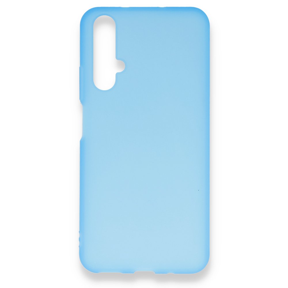 Huawei Nova 5T Kılıf Hopi Silikon - Mavi  Huawei Nova 5T Kılıf Hopi Silikon - Mavi
