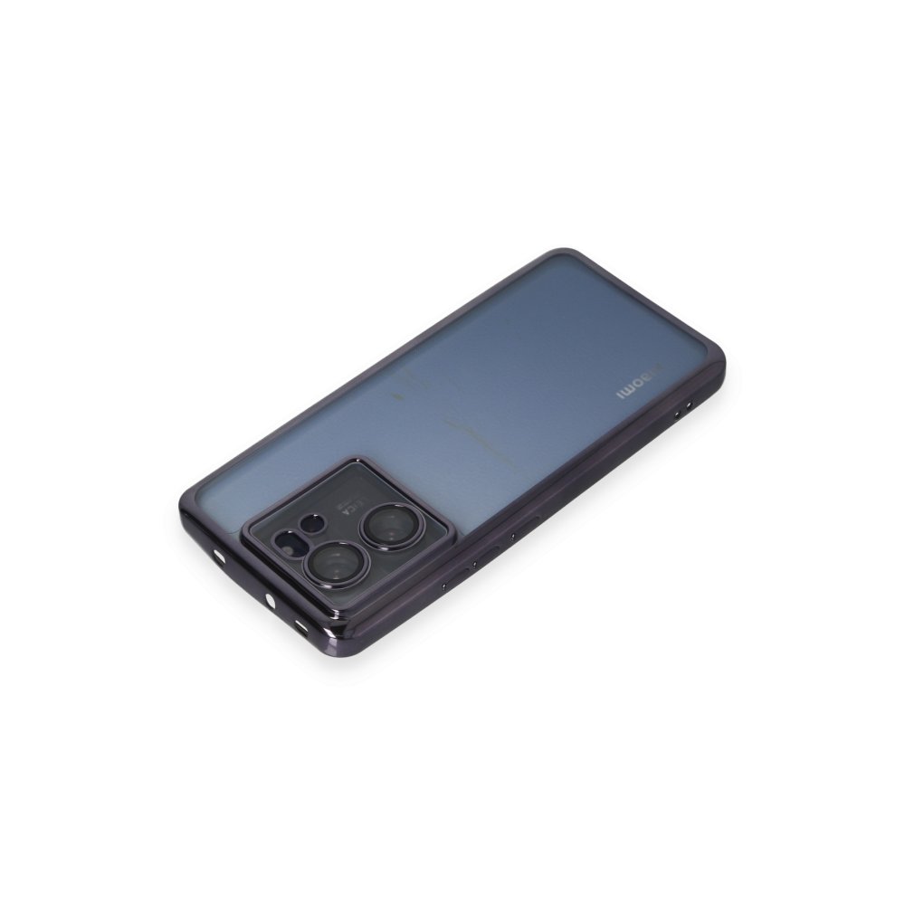 Xiaomi Mi 13T Pro Kılıf Razer Lensli Silikon - Mor Xiaomi Mi 13T Pro Kılıf Razer Lensli Silikon - Mor