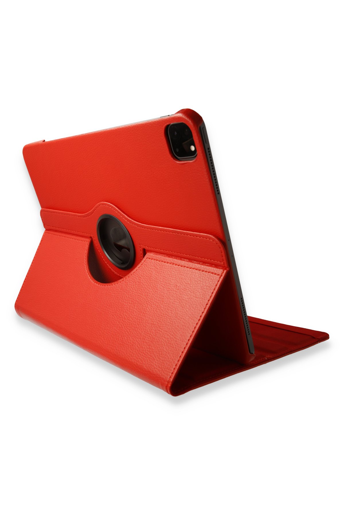  iPad Pro 12.9 (2020) Kılıf 360 Tablet Deri Kılıf - Kırmızı