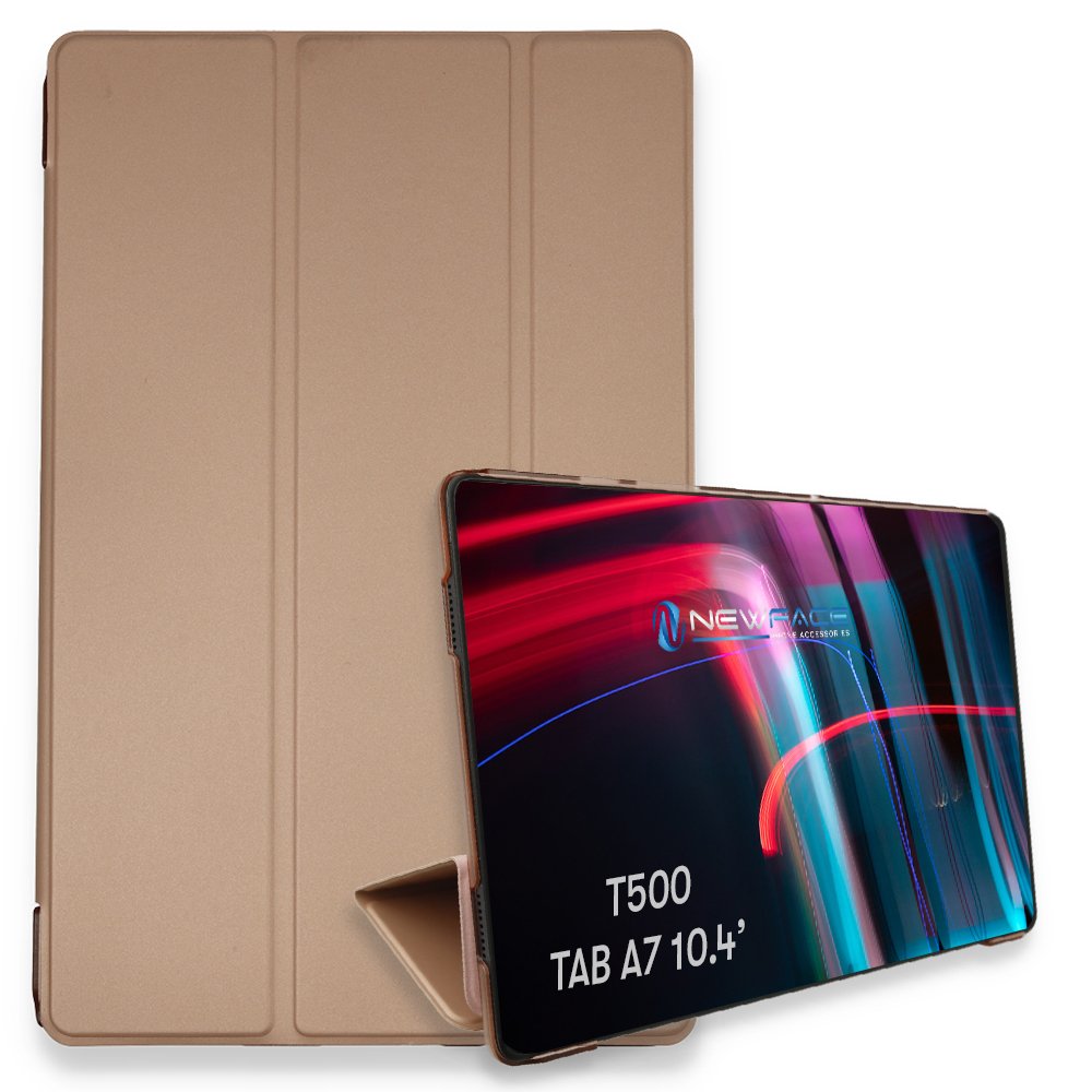  Samsung Galaxy T500 Tab A7 10.4 Kılıf Tablet Smart Kılıf - Rose Gold
