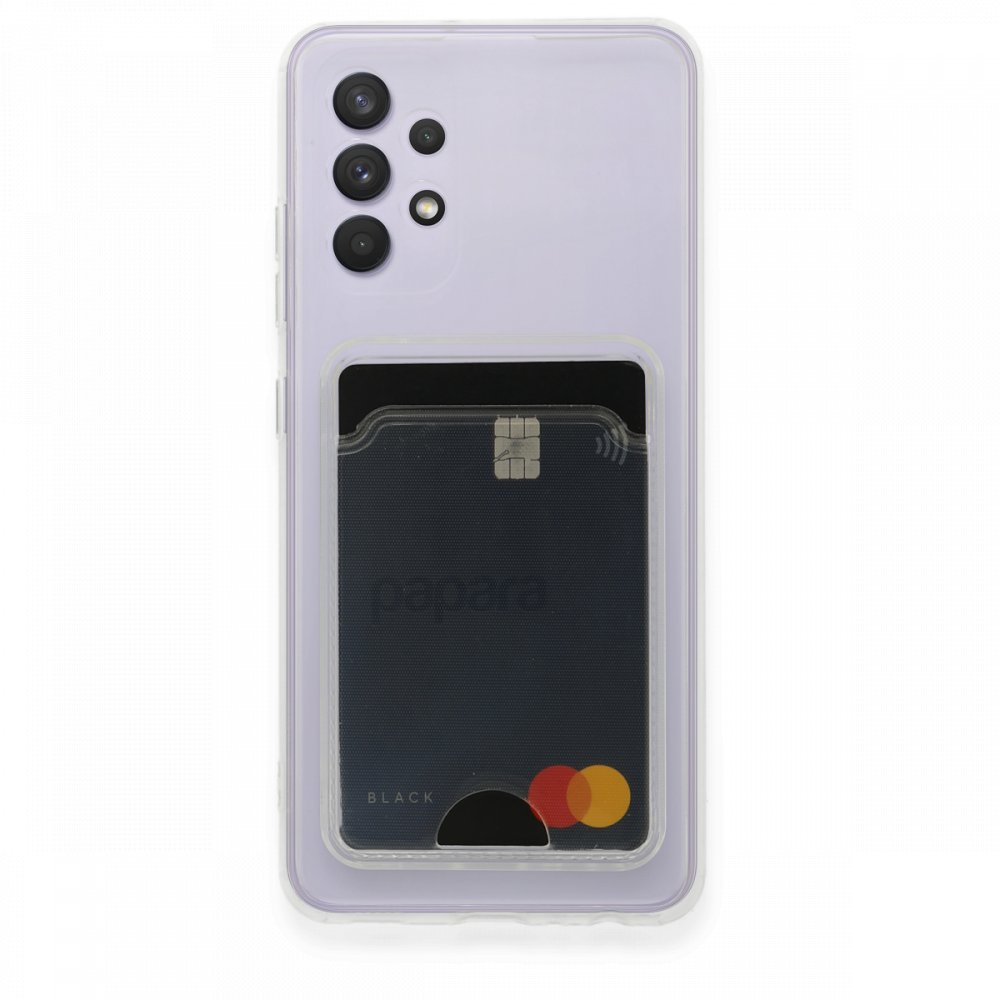 Samsung Galaxy A72 Kılıf Kart Şeffaf Silikon - Şeffaf Samsung Galaxy A72 Kılıf Kart Şeffaf Silikon - Şeffaf