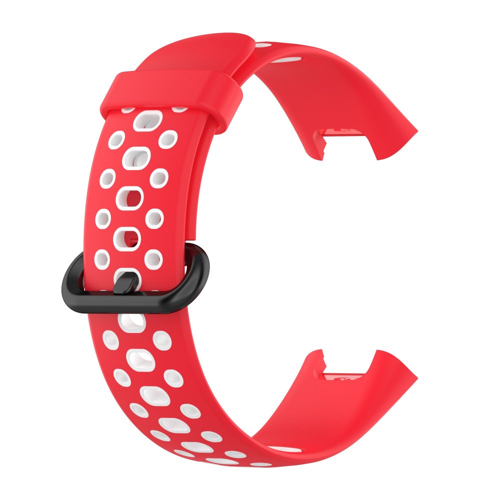Redmi Watch 2 Spor Delikli Kordon - Kırmızı-Beyaz Redmi Watch 2 Spor Delikli Kordon - Kırmızı-Beyaz