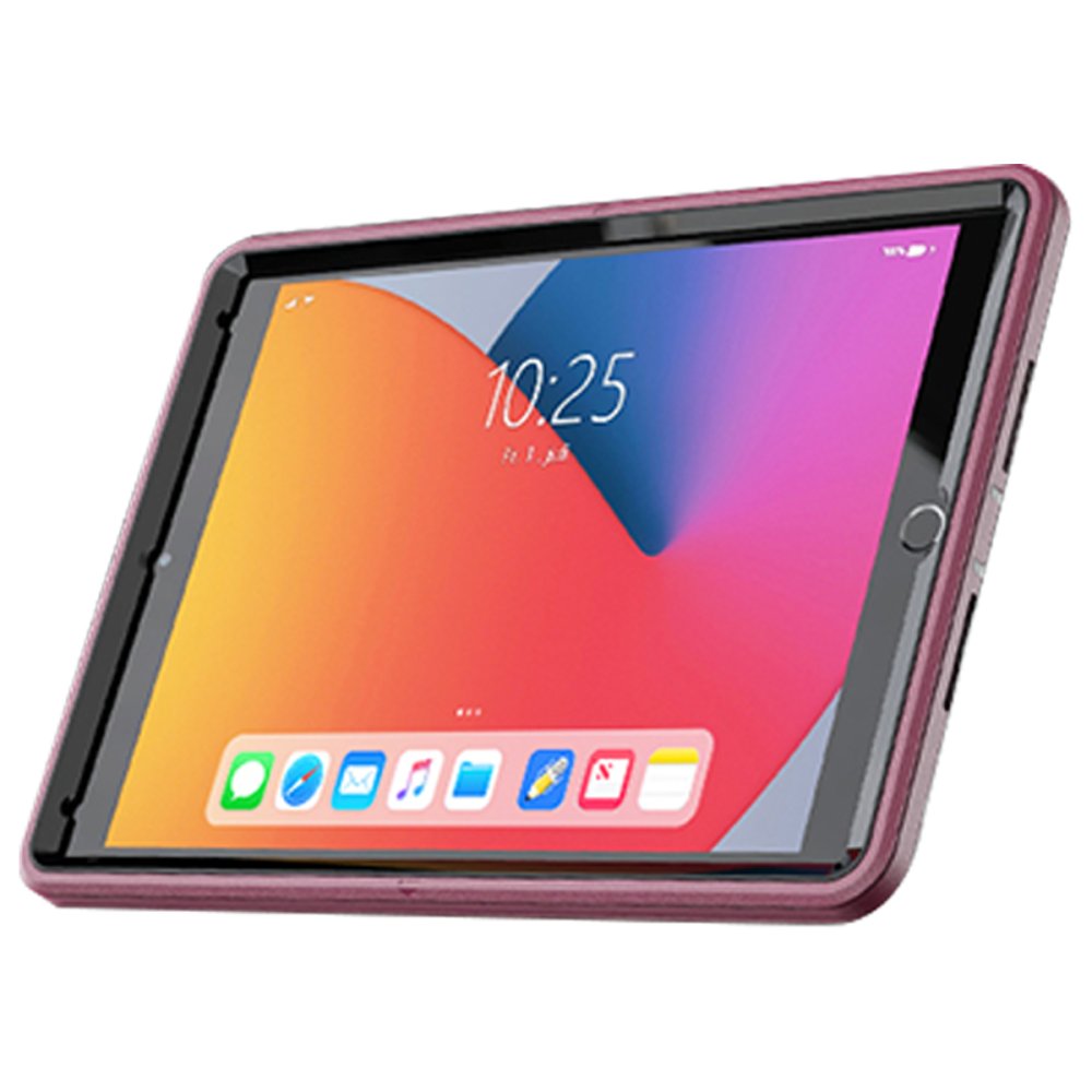  iPad 10.2 (8.nesil) Kılıf Hand Strap Tablet Kılıfı - Mürdüm
