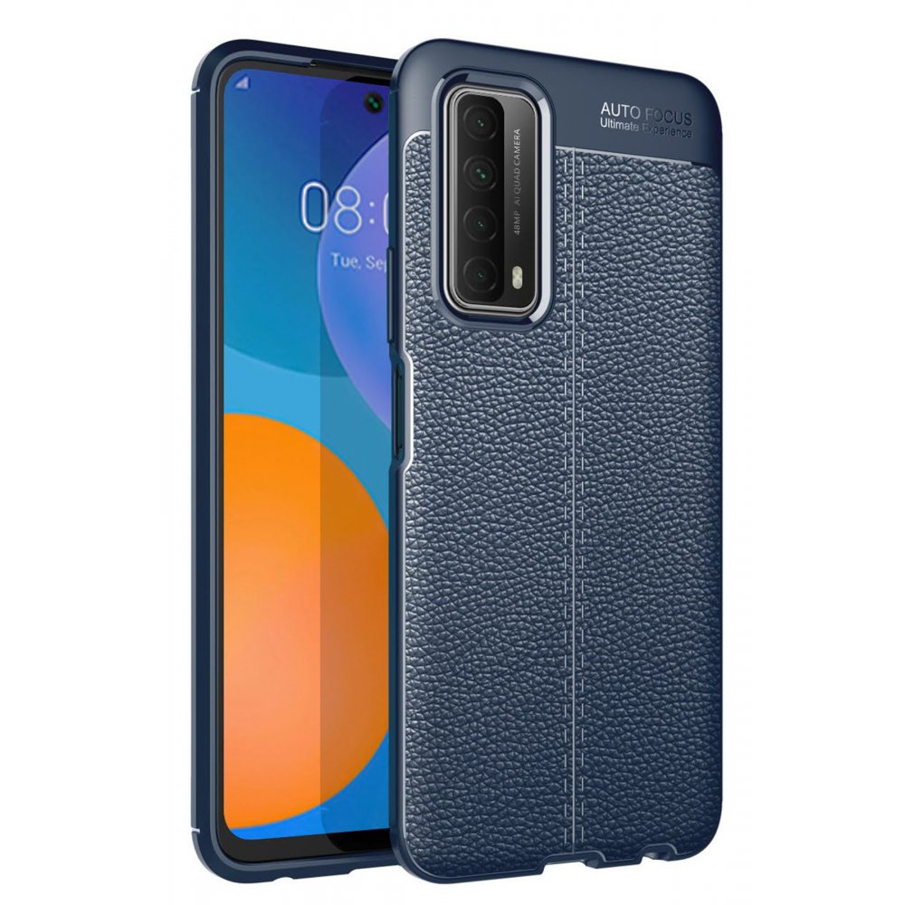 Huawei P Smart 2021 Kılıf Auto Focus Kapak - Lacivert  Huawei P Smart 2021 Kılıf Auto Focus Kapak - Lacivert