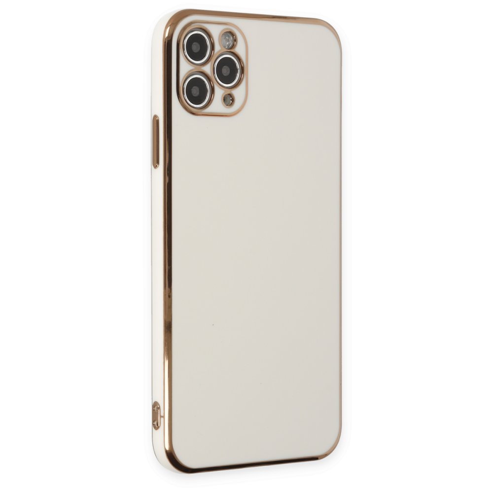  iPhone 11 Pro Max Kılıf Volet Silikon - Beyaz