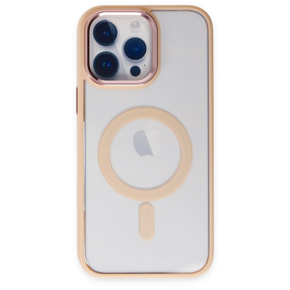  iPhone 14 Pro Max Kılıf Room Magneticsafe Silikon - Pudra