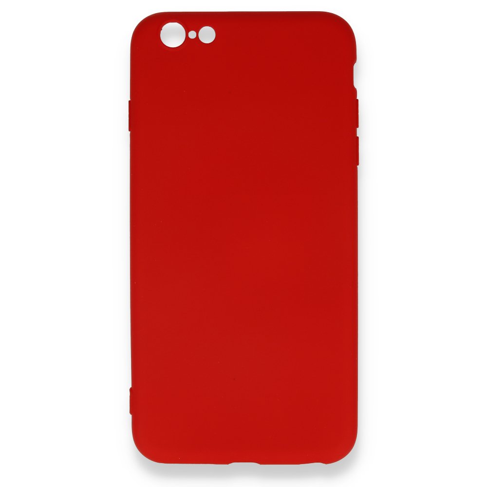 iPhone 6 Plus Kılıf Nano içi Kadife Silikon - Kırmızı iPhone 6 Plus Kılıf Nano içi Kadife Silikon - Kırmızı