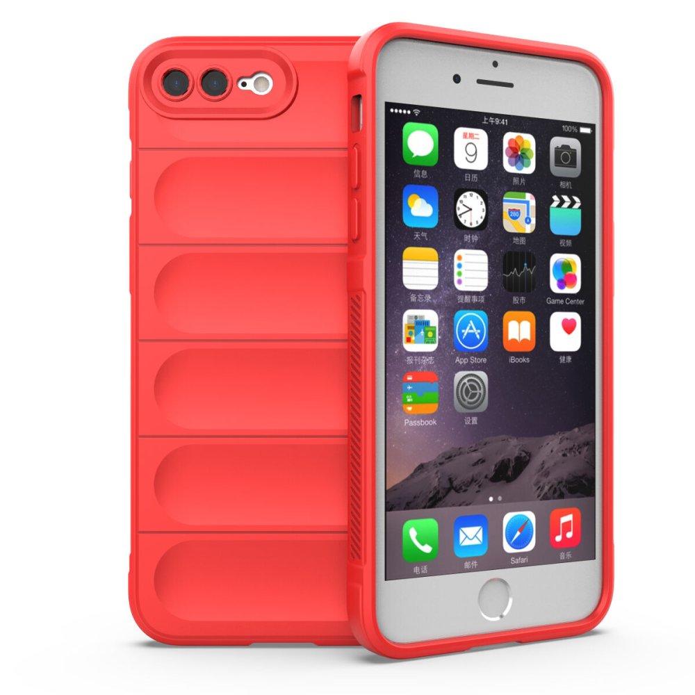 iPhone 8 Plus Kılıf Optimum Silikon - Kırmızı iPhone 8 Plus Kılıf Optimum Silikon - Kırmızı