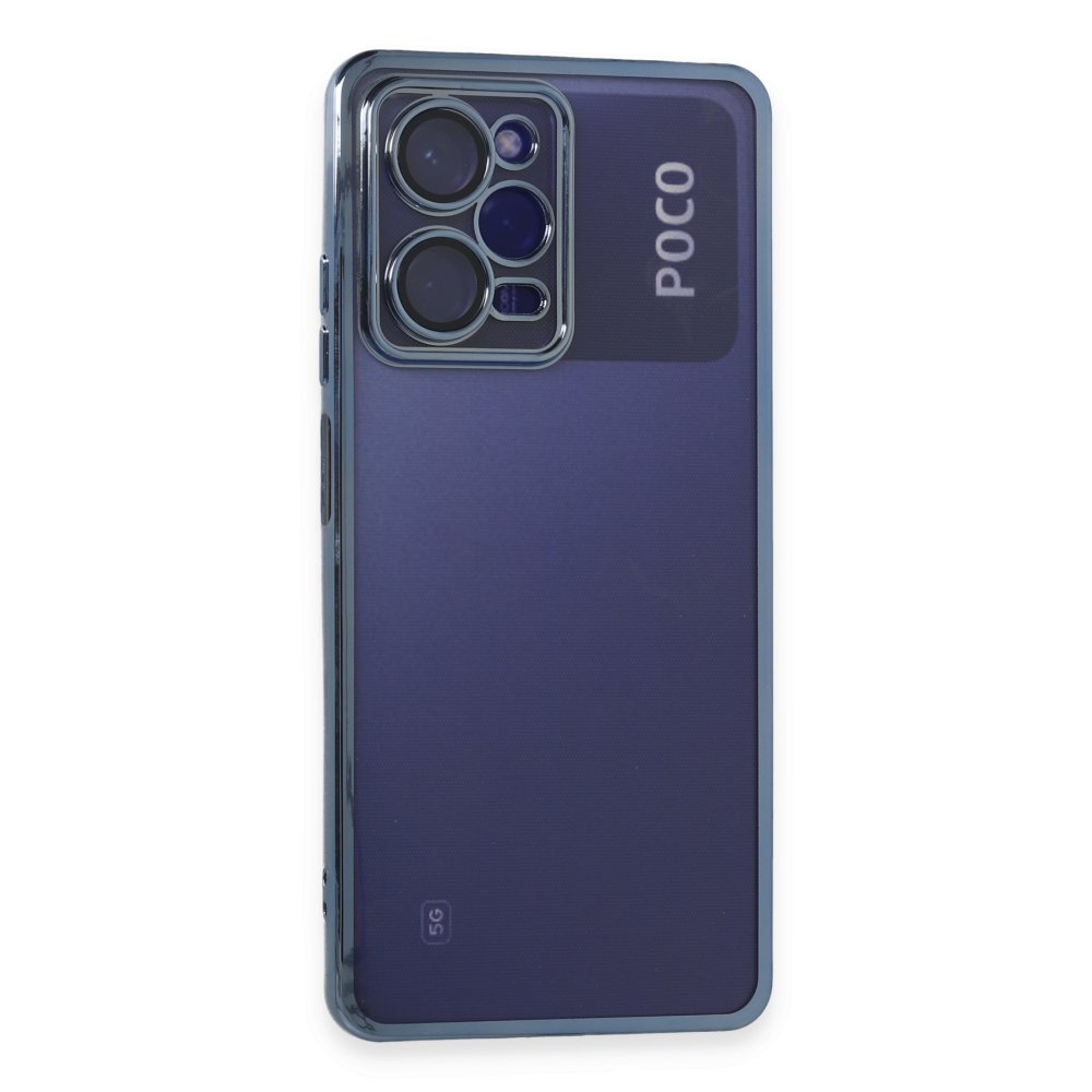 Xiaomi Poco X5 Pro 5G Kılıf Razer Lensli Silikon - Açık Mavi  Xiaomi Poco X5 Pro 5G Kılıf Razer Lensli Silikon - Açık Mavi