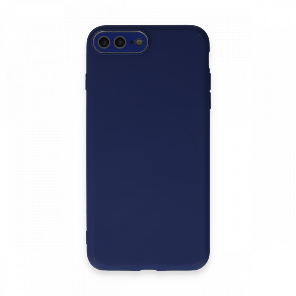  iPhone 7 Plus Kılıf Lansman Glass Kapak - Sky Blue