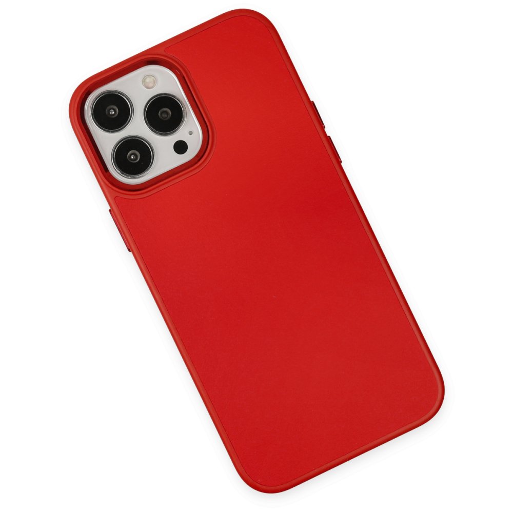 iPhone 13 Pro Max Kılıf Asya Deri Silikon - Kırmızı iPhone 13 Pro Max Kılıf Asya Deri Silikon - Kırmızı