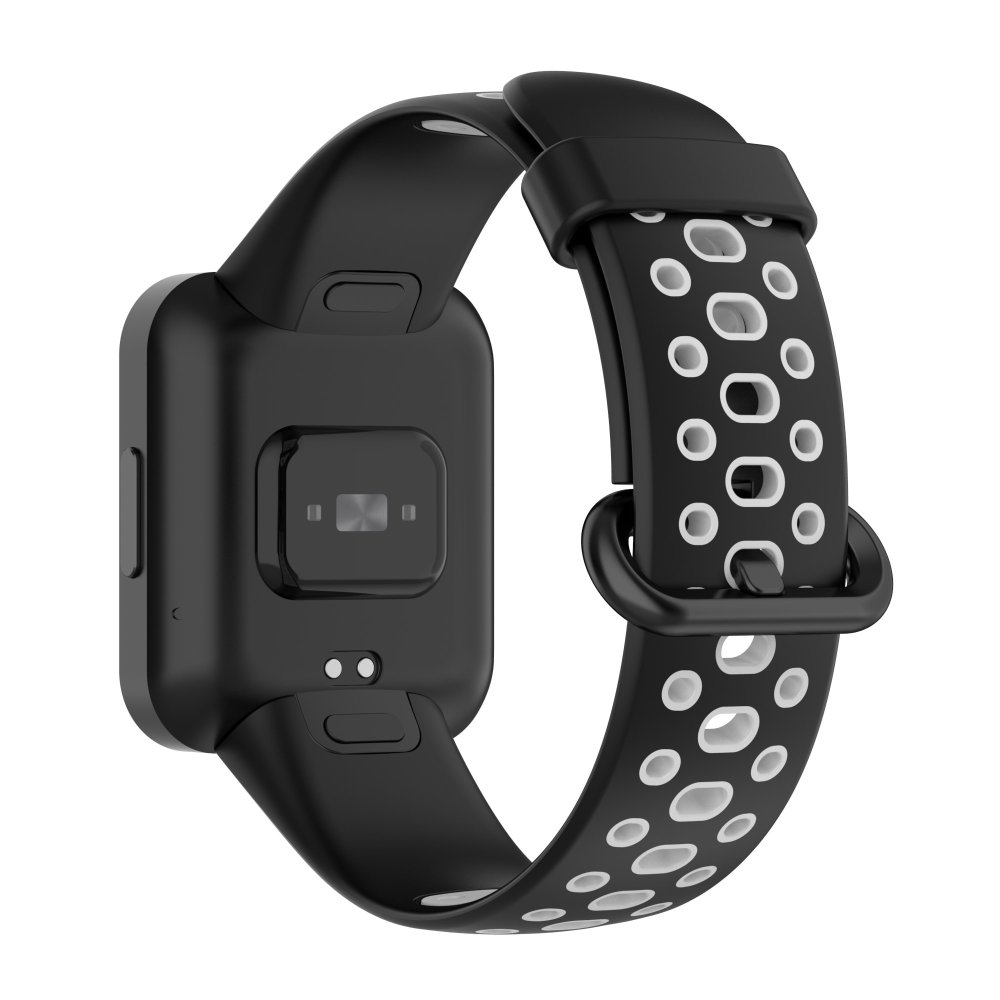 Redmi Watch 2 Spor Delikli Kordon - Siyah-Gri Redmi Watch 2 Spor Delikli Kordon - Siyah-Gri