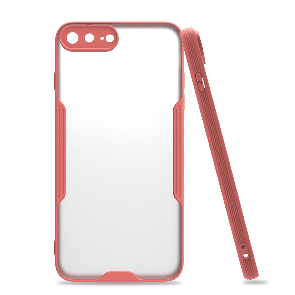 iPhone 7 Plus Kılıf Platin Silikon - Pembe iPhone 7 Plus Kılıf Platin Silikon - Pembe