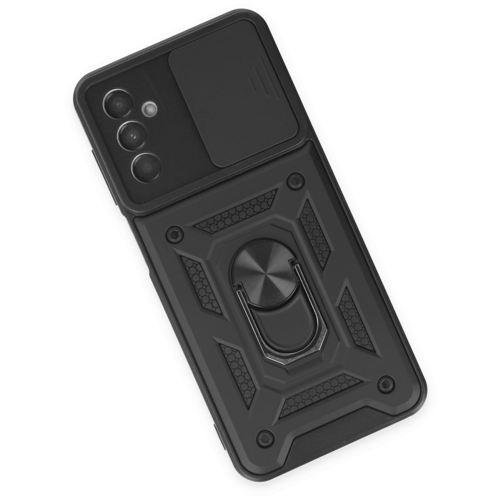 Samsung Galaxy M23 Kılıf Pars Lens Yüzüklü Silikon - Siyah Samsung Galaxy M23 Kılıf Pars Lens Yüzüklü Silikon - Siyah