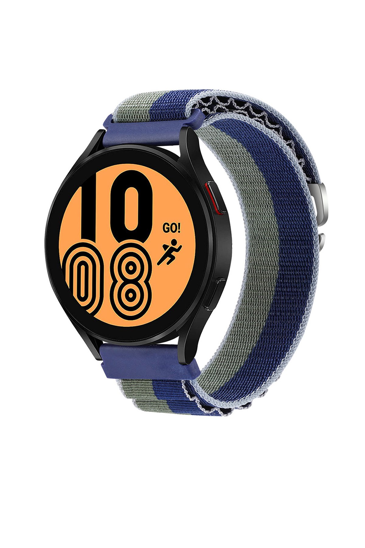 GT4 46mm 22mm KR410 Kumaş Kordon - Lacivert-Yeşil GT4 46mm 22mm KR410 Kumaş Kordon - Lacivert-Yeşil