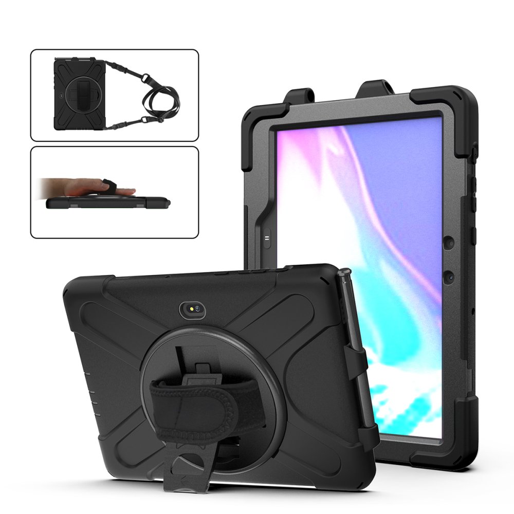  Samsung Galaxy T540 Tab Active Pro Kılıf Amazing Tablet Kapak - Siyah