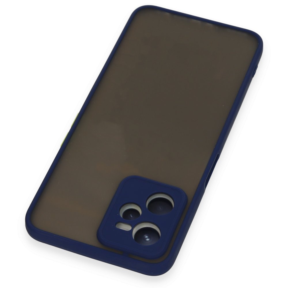 Realme C35 Kılıf Montreal Silikon Kapak - Lacivert  Realme C35 Kılıf Montreal Silikon Kapak - Lacivert