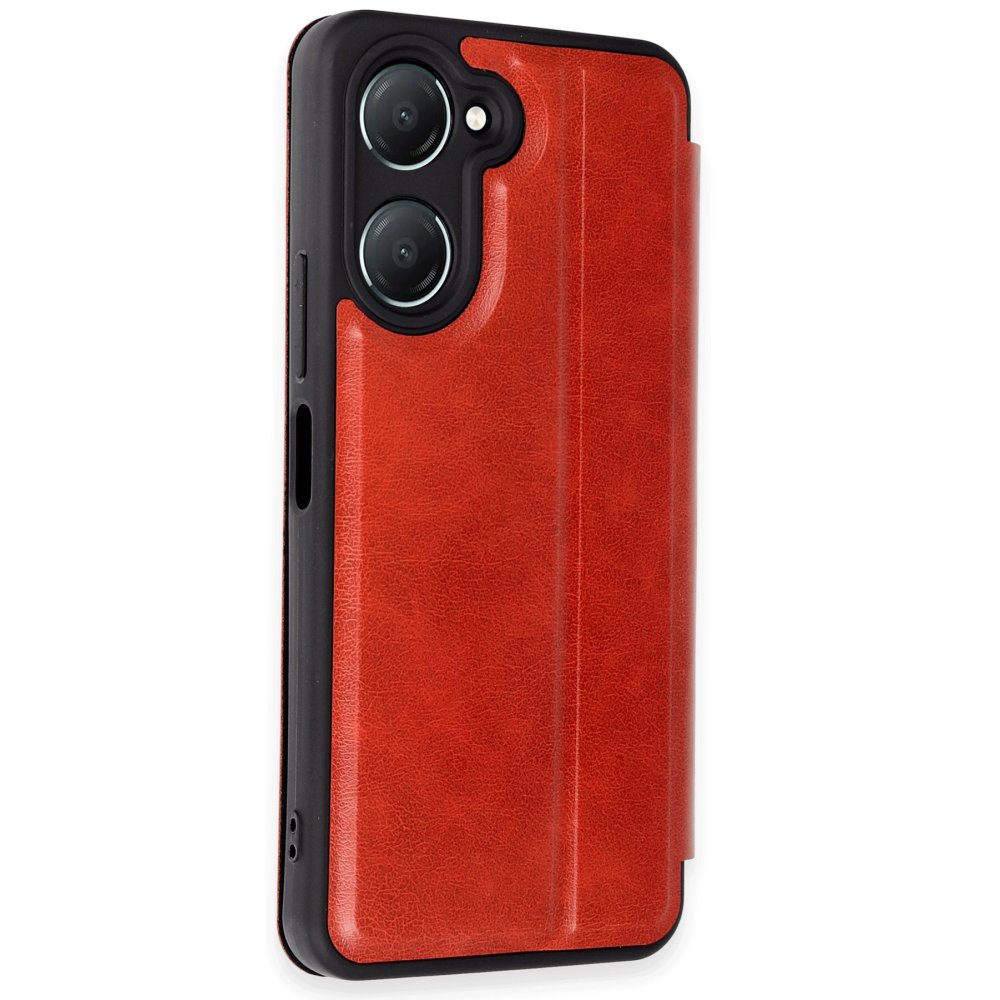  Vivo Y18 Kılıf Flip Cover - Kırmızı