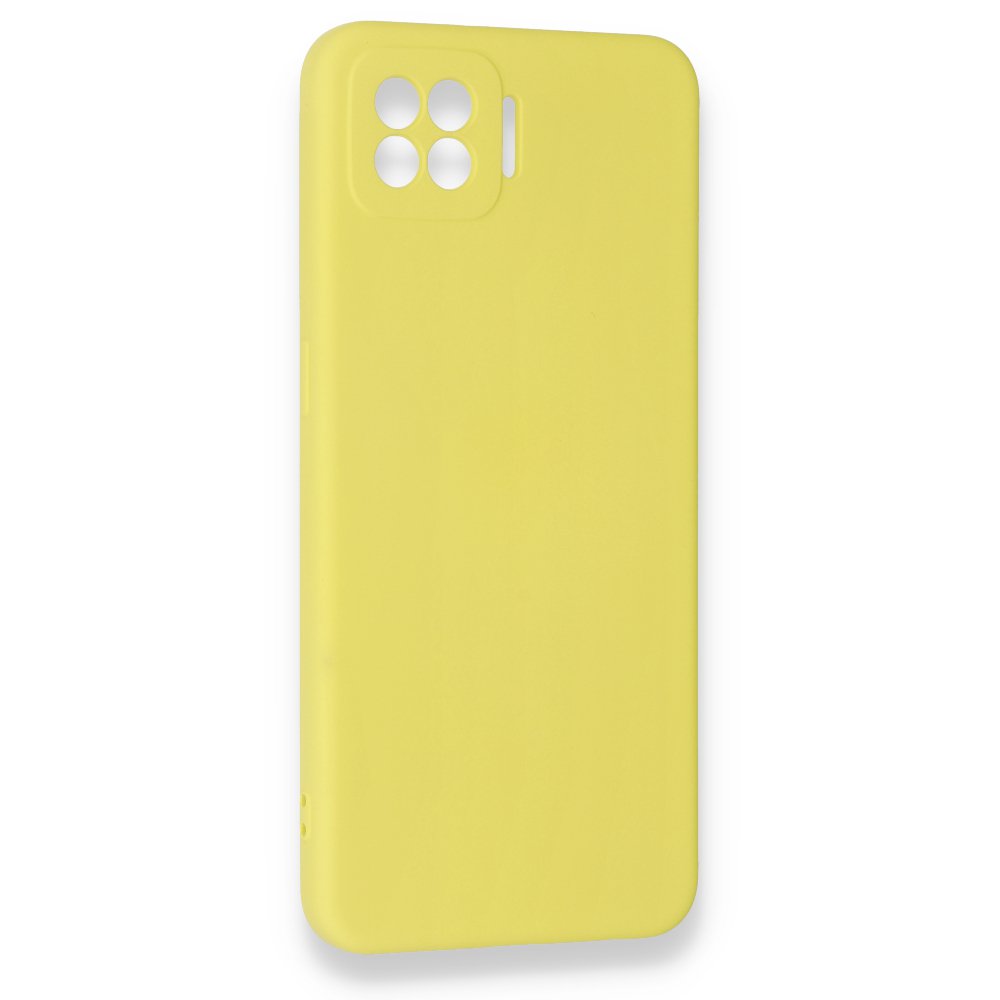 Oppo A73 Kılıf Nano içi Kadife Silikon - Sarı Oppo A73 Kılıf Nano içi Kadife Silikon - Sarı