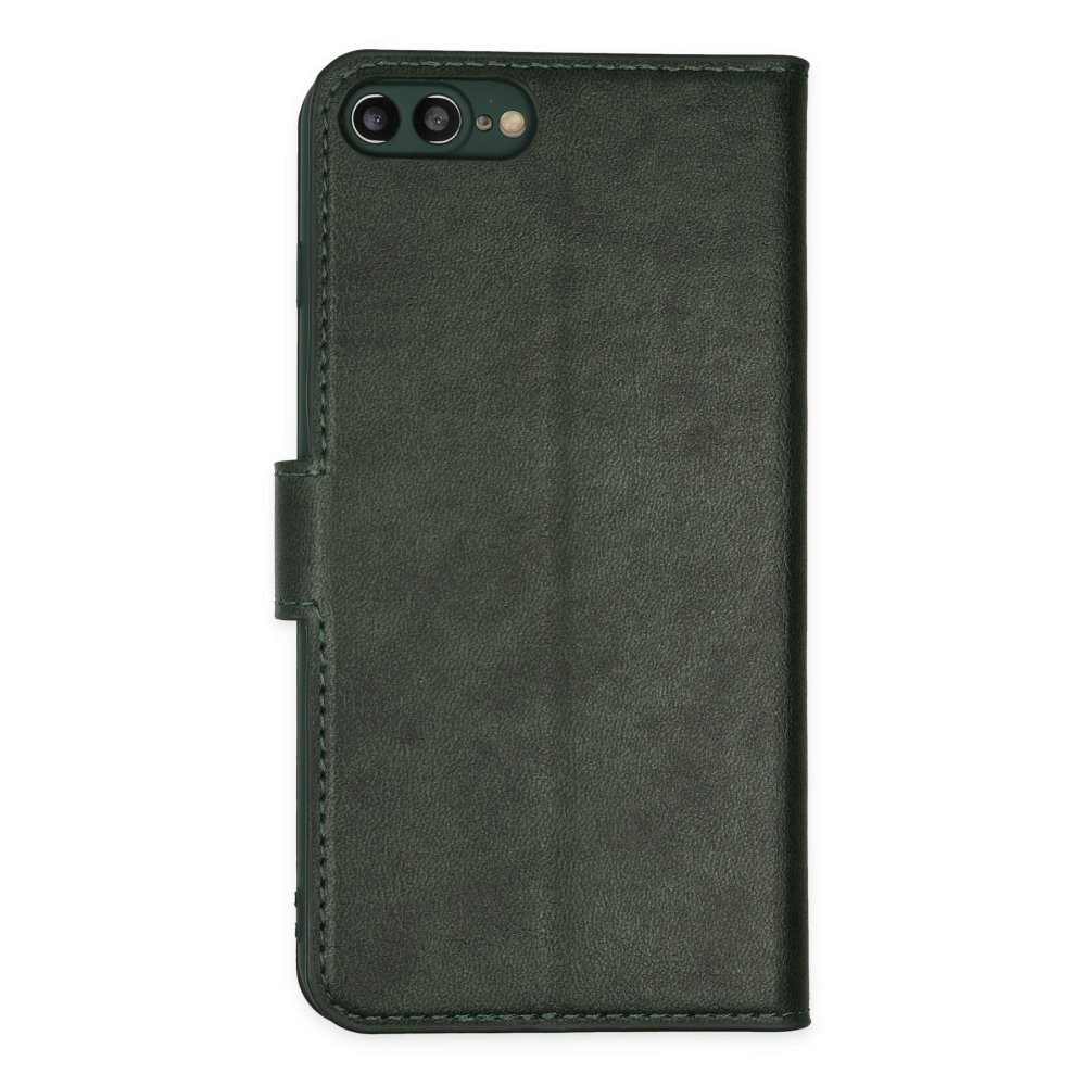  iPhone 7 Plus Kılıf Trend S Plus Kapaklı Kılıf - Yeşil