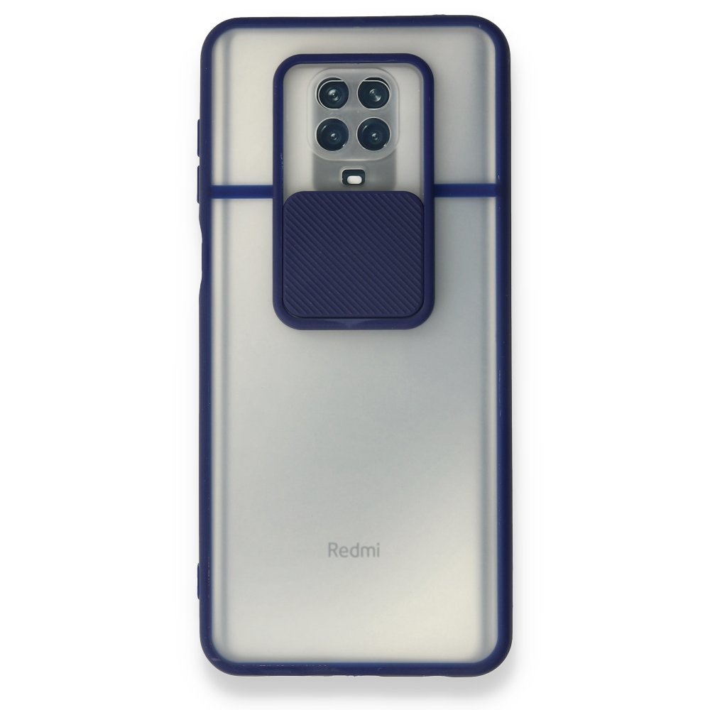 Redmi Note 9 Pro Kılıf Palm Buzlu Kamera Sürgülü Silikon - Lacivert Redmi Note 9 Pro Kılıf Palm Buzlu Kamera Sürgülü Silikon - Lacivert