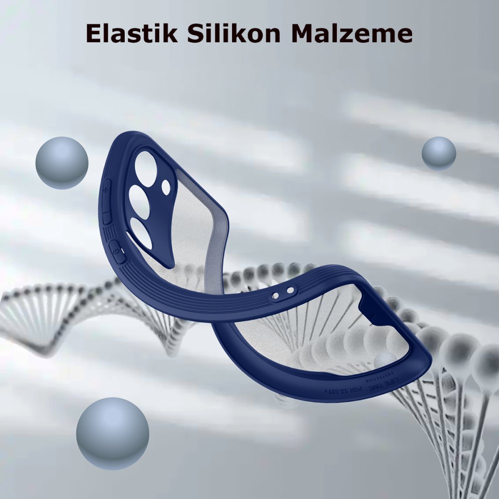  Samsung Galaxy S23 Kılıf Platin Silikon - Kırmızı