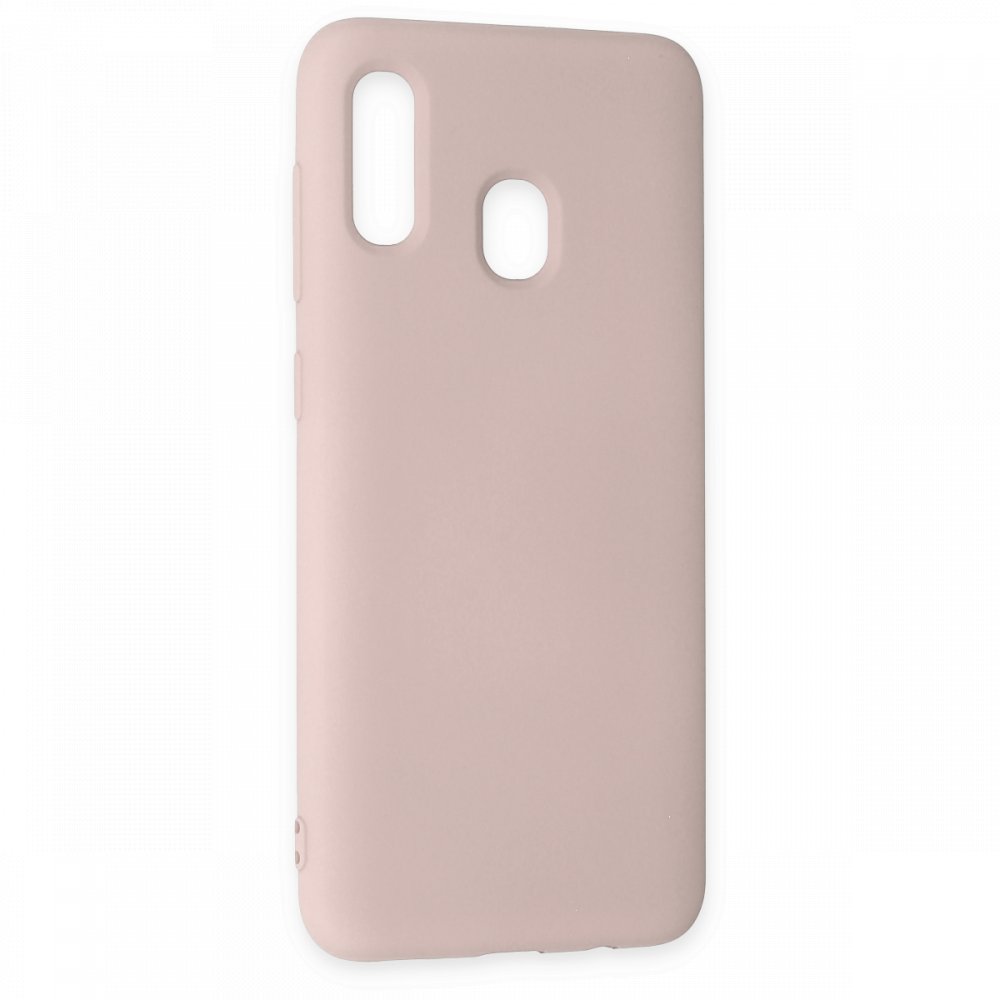  Samsung Galaxy A30 Kılıf Nano içi Kadife Silikon - Pudra