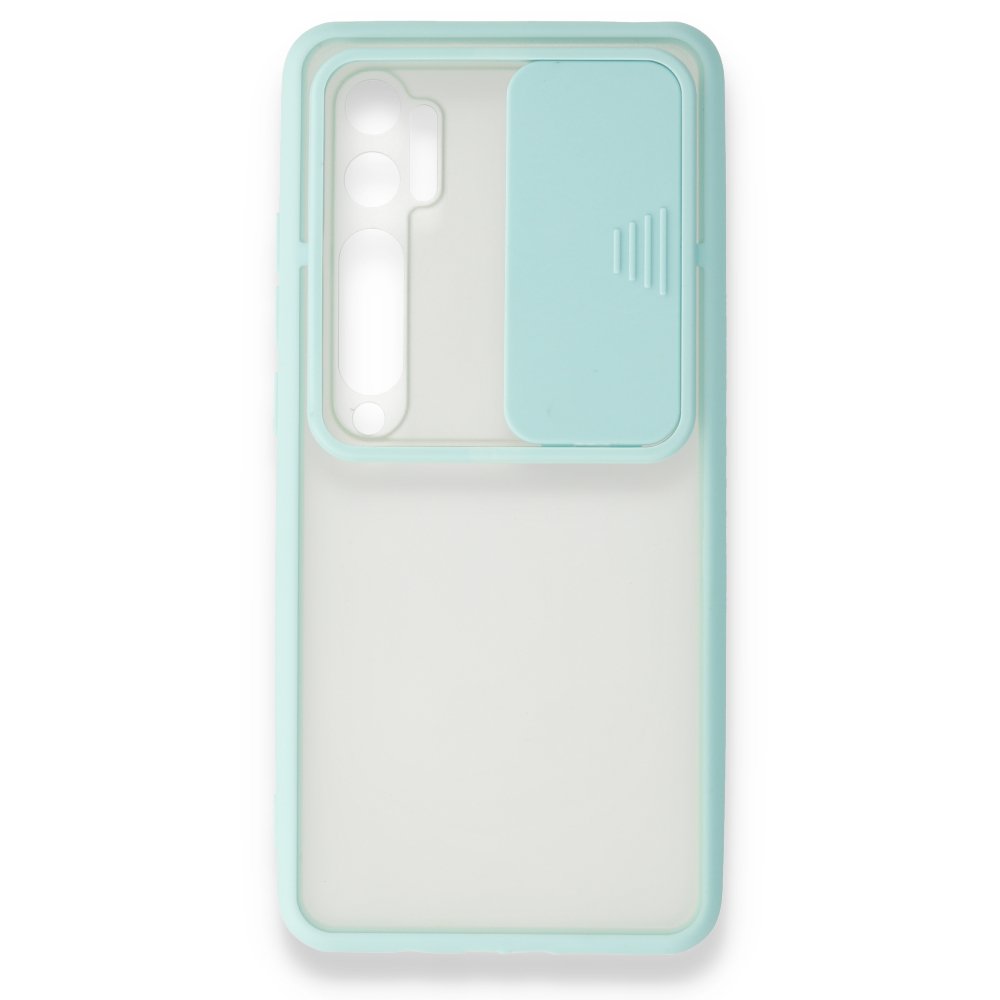 Xiaomi Mi Note 10 Lite Kılıf Palm Buzlu Kamera Sürgülü Silikon - Turkuaz Xiaomi Mi Note 10 Lite Kılıf Palm Buzlu Kamera Sürgülü Silikon - Turkuaz