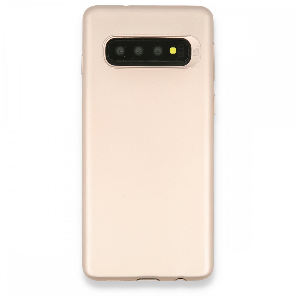  Samsung Galaxy S10 Plus Kılıf First Silikon - Gold