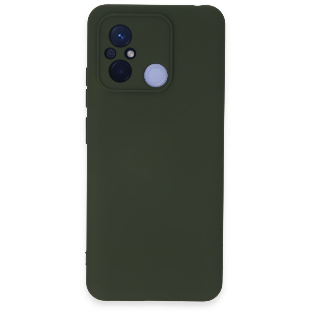Redmi 12C Kılıf Nano içi Kadife Silikon - Koyu Yeşil