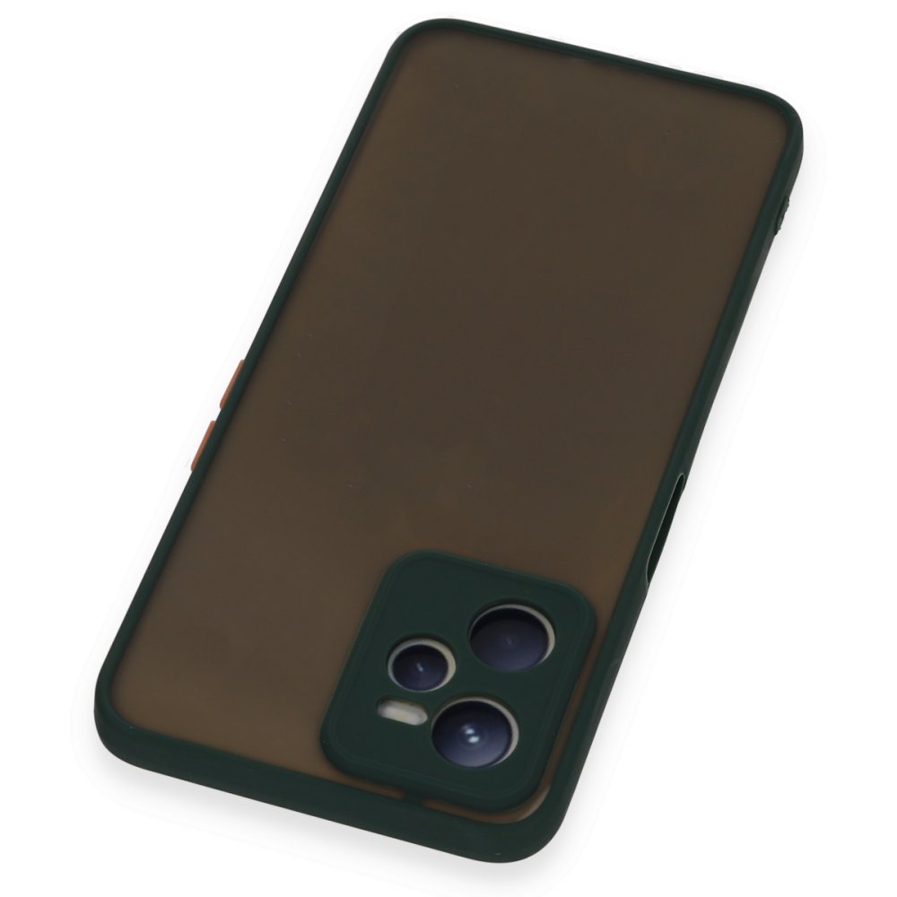 Realme C35 Kılıf Montreal Silikon Kapak - Yeşil  Realme C35 Kılıf Montreal Silikon Kapak - Yeşil