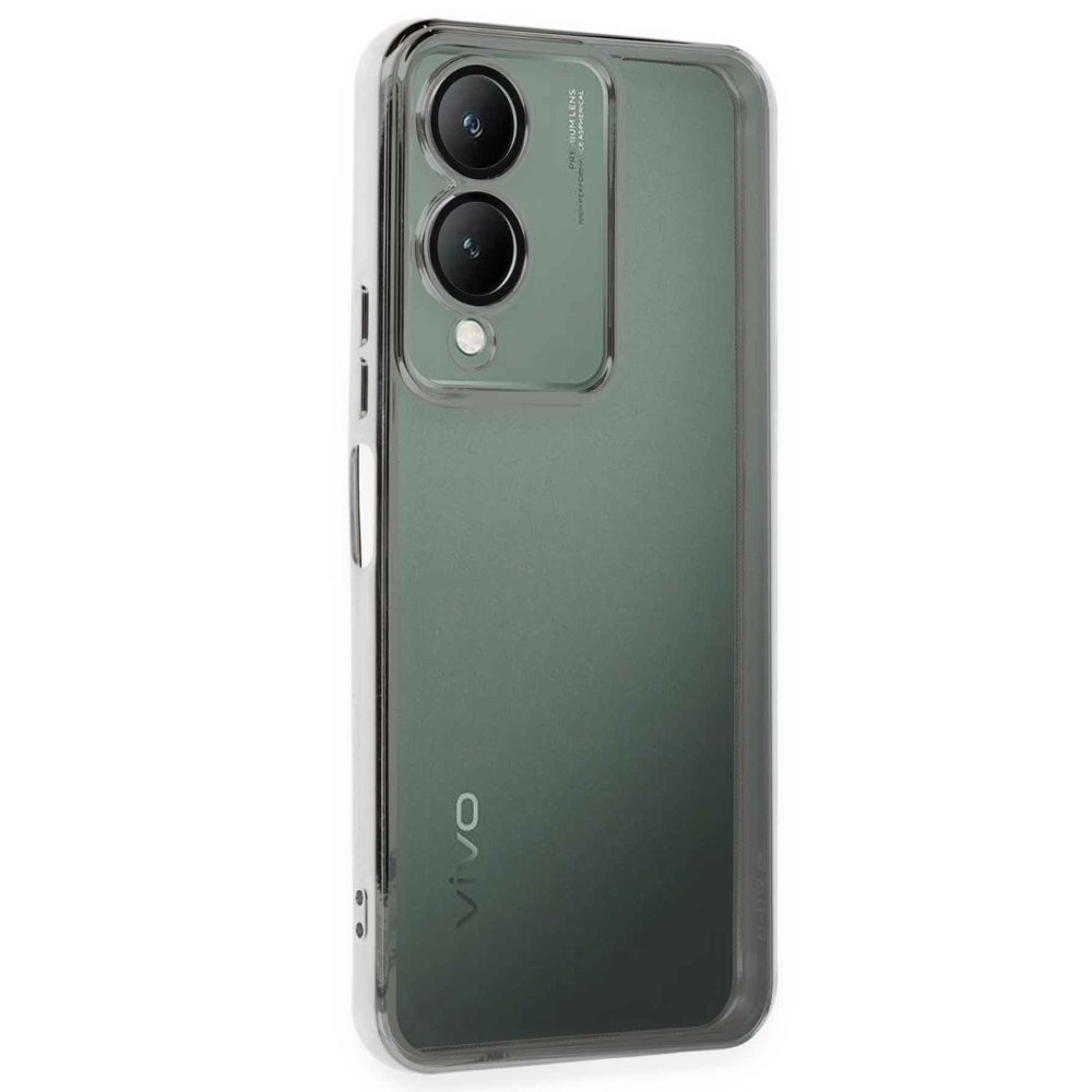 Vivo Y17S Kılıf Razer Lensli Silikon - Gümüş Vivo Y17S Kılıf Razer Lensli Silikon - Gümüş