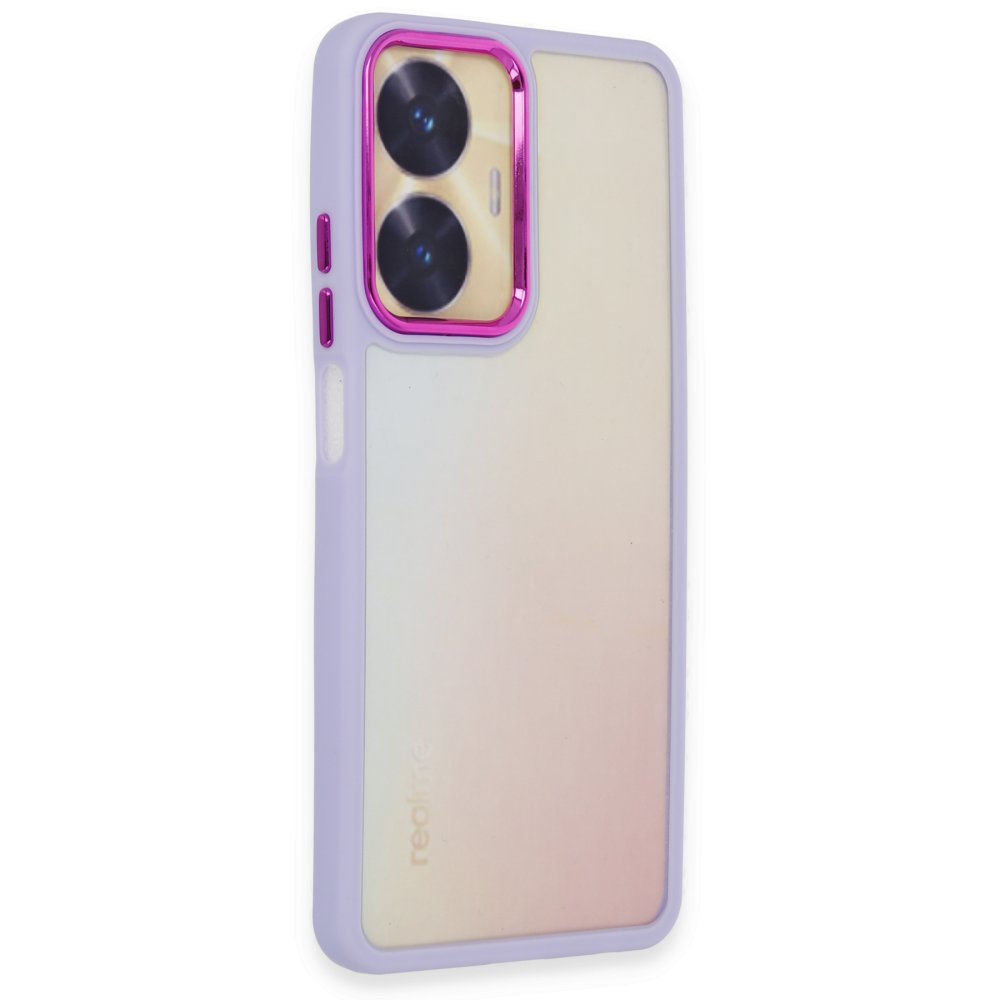 Realme C55 Kılıf Dora Kapak - Lila Realme C55 Kılıf Dora Kapak - Lila