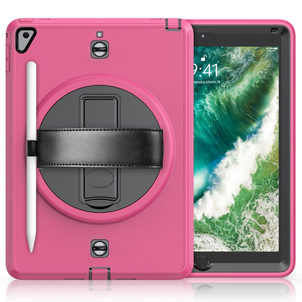  iPad 9.7 (2017) Kılıf Strap-C Otterbox Tablet Kapak - Pembe