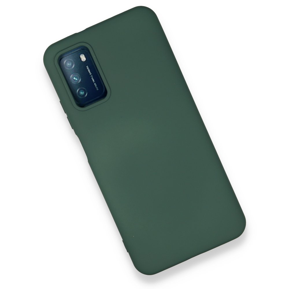 Xiaomi Pocophone M3 Kılıf Nano içi Kadife Silikon - Koyu Yeşil Xiaomi Pocophone M3 Kılıf Nano içi Kadife Silikon - Koyu Yeşil