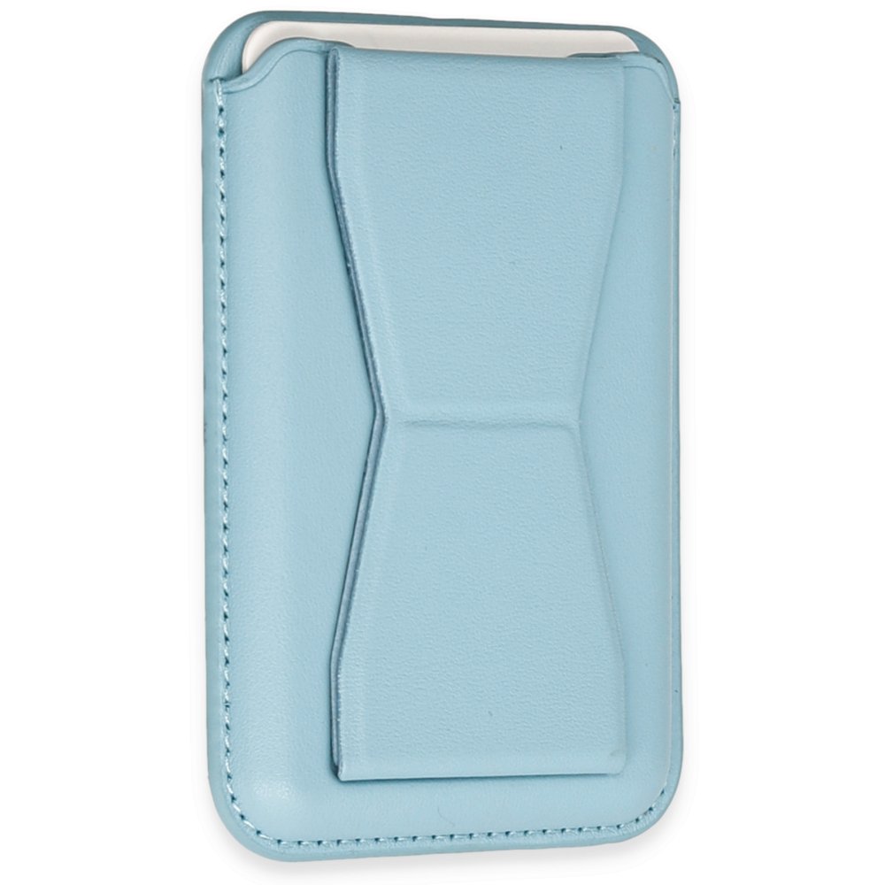  Magneticsafe Standlı Deri Kartlık - Sierra Blue
