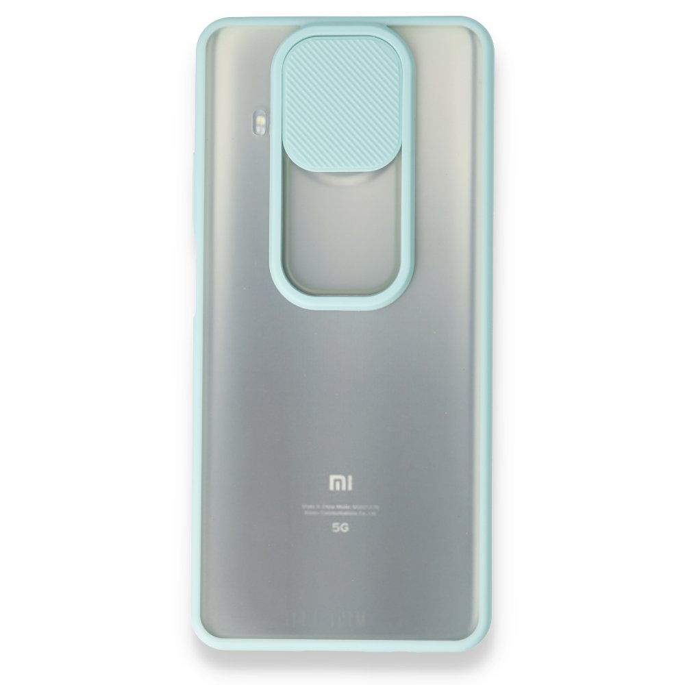 Xiaomi Mi 10T Lite Kılıf Palm Buzlu Kamera Sürgülü Silikon - Turkuaz  Xiaomi Mi 10T Lite Kılıf Palm Buzlu Kamera Sürgülü Silikon - Turkuaz