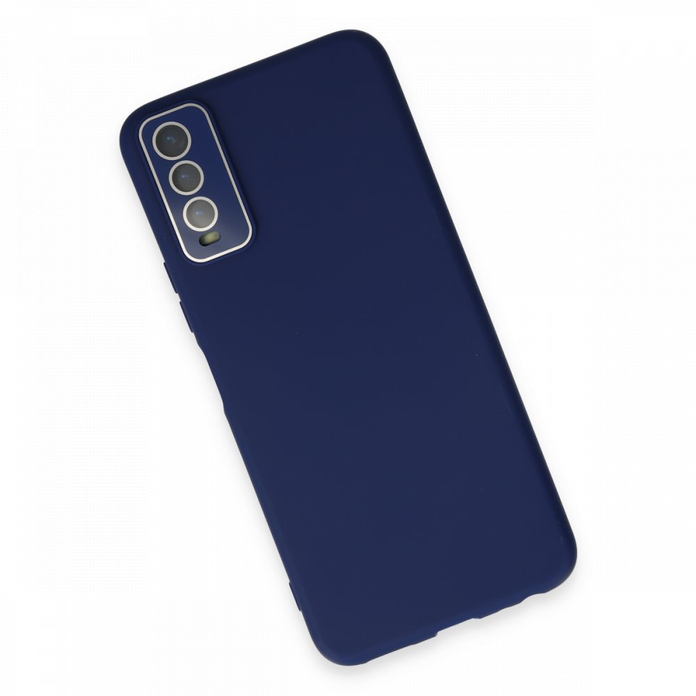  Vivo Y11S Kılıf Lansman Glass Kapak - Sky Blue