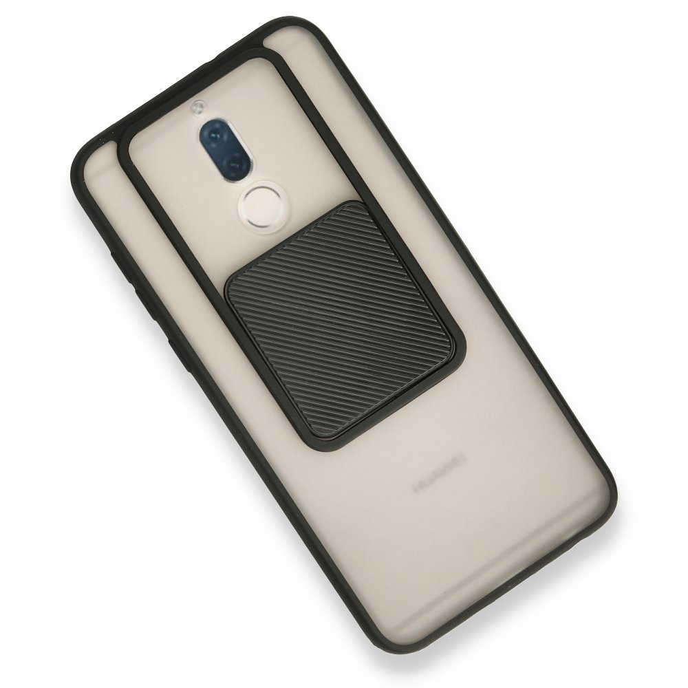 Huawei Mate 10 Lite Kılıf Palm Buzlu Kamera Sürgülü Silikon - Siyah  Huawei Mate 10 Lite Kılıf Palm Buzlu Kamera Sürgülü Silikon - Siyah