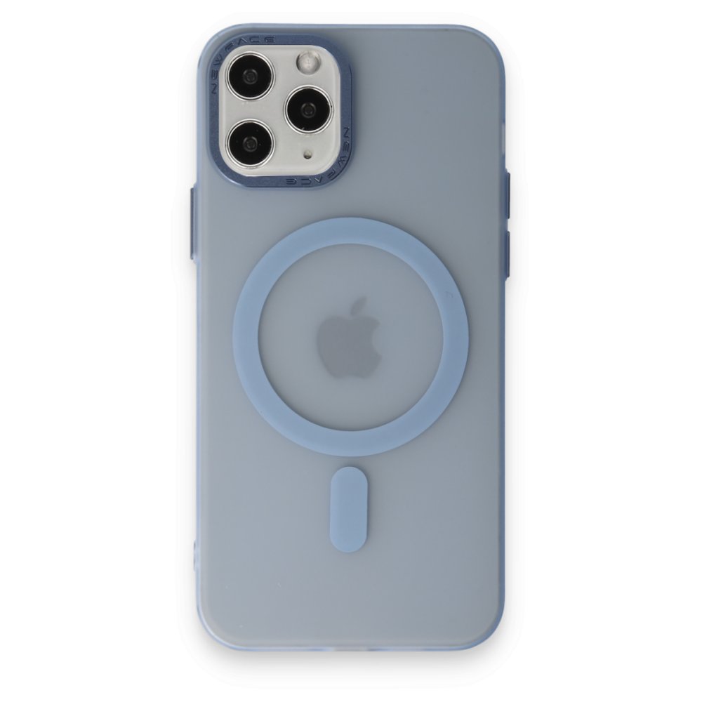 iPhone 11 Pro Kılıf Lodos Magneticsafe Mat Kapak - Sierra Blue