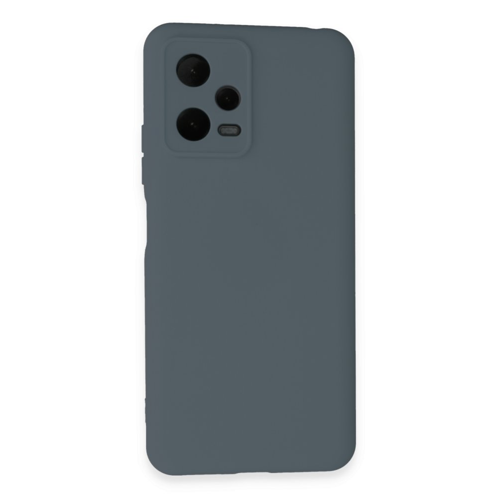 Redmi Note 12 Pro 5G Kılıf Nano içi Kadife Silikon - Gri Redmi Note 12 Pro 5G Kılıf Nano içi Kadife Silikon - Gri